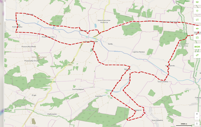 Trasa I: skierbieszowska trasa rowerowa, ok. 44 km
